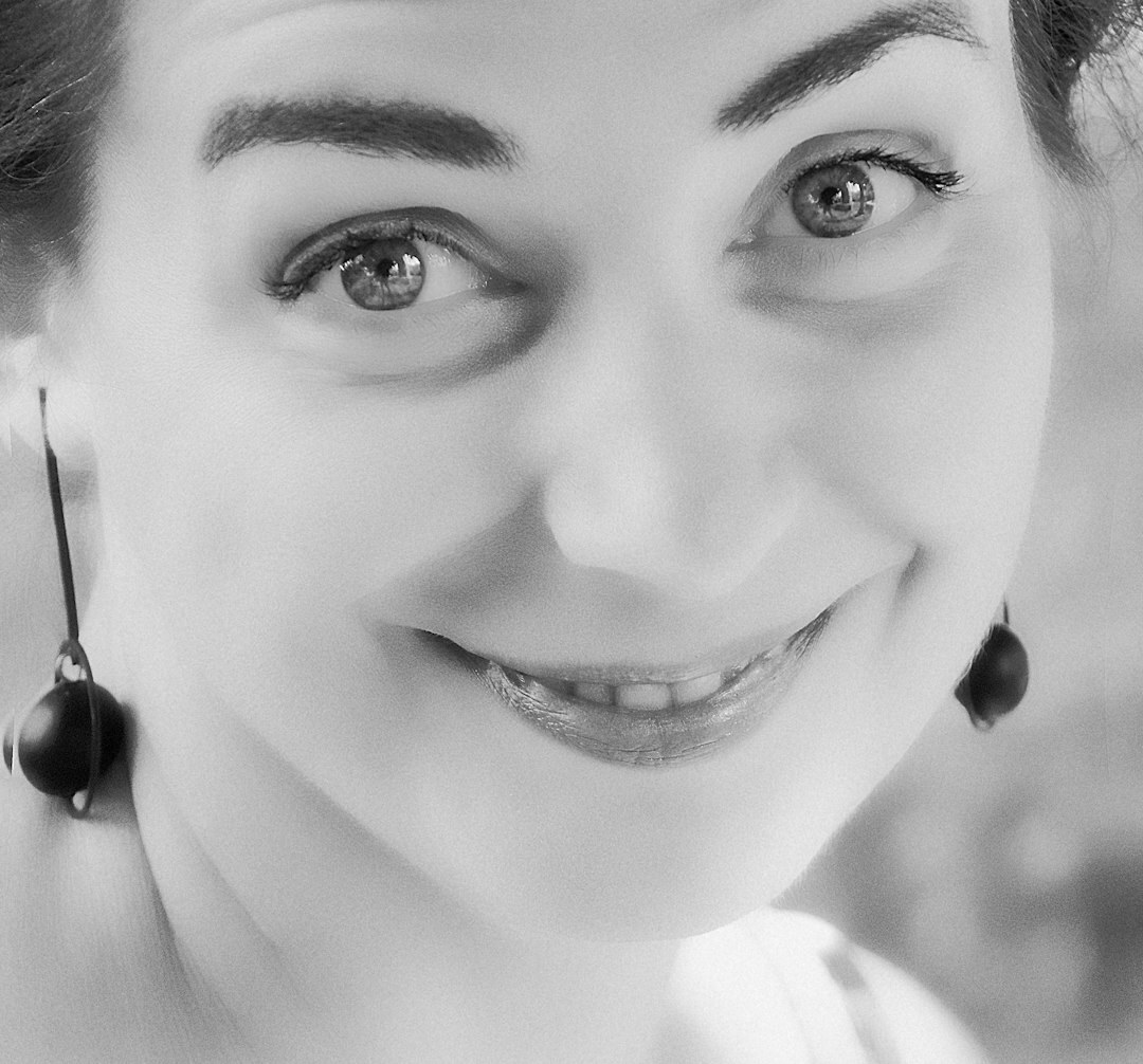 Female marketing manager smiling