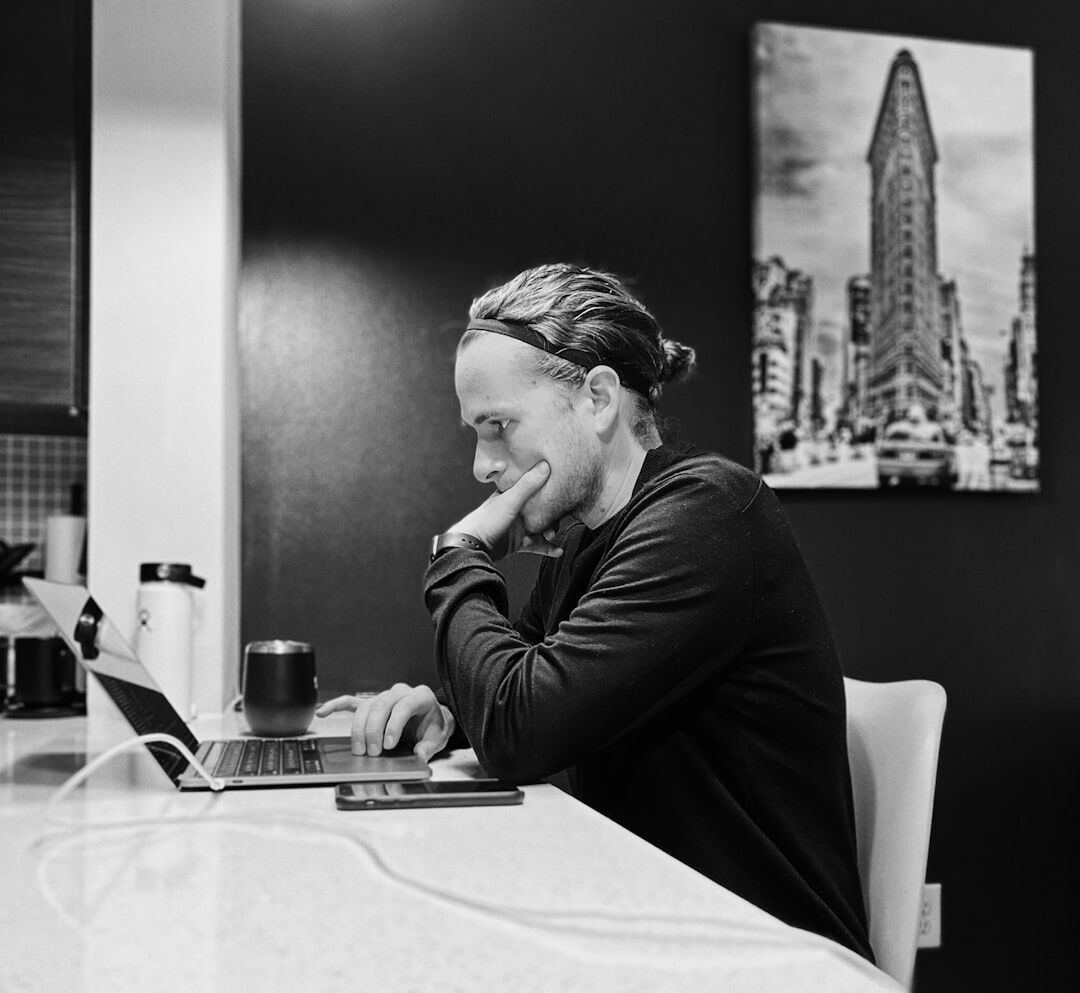 Professional woman podcast host with headphones